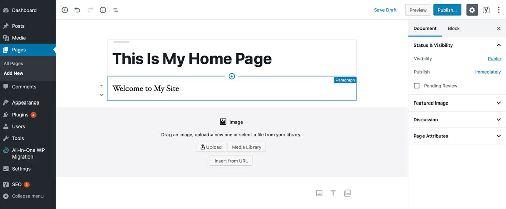 How to Create a Custom Home Page in WordPress