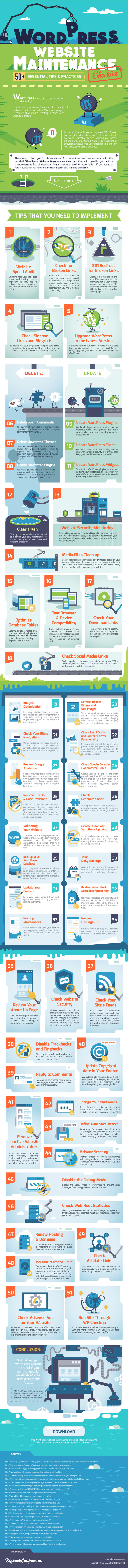 How To Effectively Maintain Your WordPress Website? [Infographic]