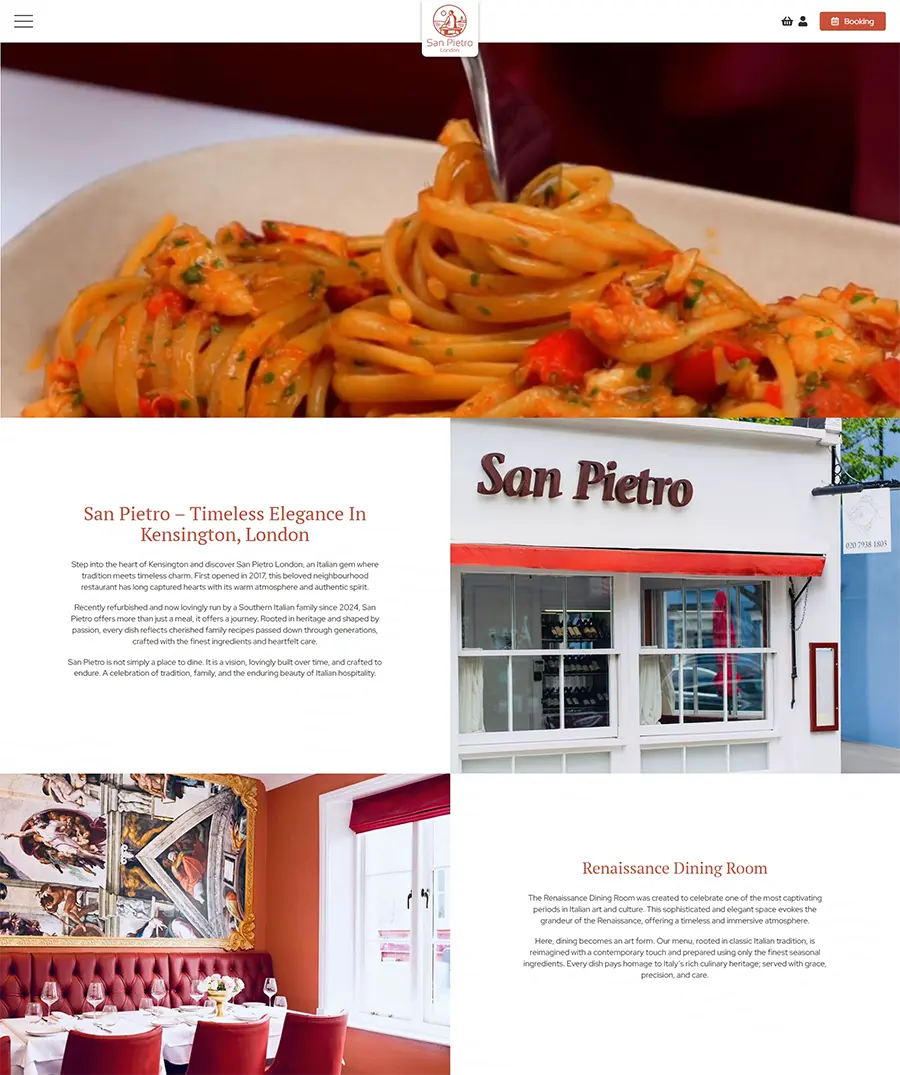 San Pietro Restaurant, London